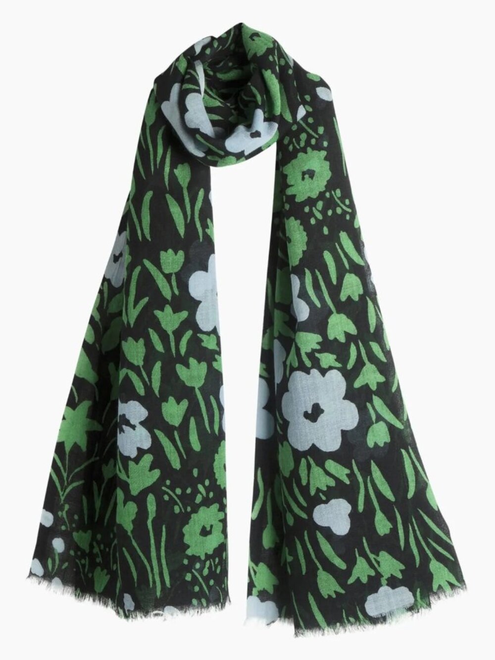 NWOT Marimekko Wool Fiore Scarf Iso Pikkulempi Finland Design - Picture 2 of 15